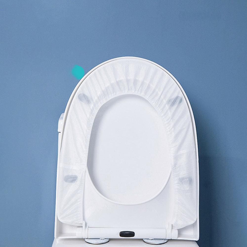 Set Of 10 Disposable Toilet Seat Cover, Non-woven Fabric Toilet Mat Seat Cover, Travel Camping Bathroom Accessories, Bathroom Toilet Paper Pack, Individually Wrapped Toilet Seat Cushion, Premium Elastic Strap Toilet Seat Cover Set Of 10 Disposable Toilet Seat Cover, Non-woven Fabric Toilet Mat Seat Cover, Travel Camping Bathroom Accessories, Bathroom Toilet Paper Pack, Individually Wrapped Toilet Seat Cushion, Premium Elastic Strap Toilet Seat Cover